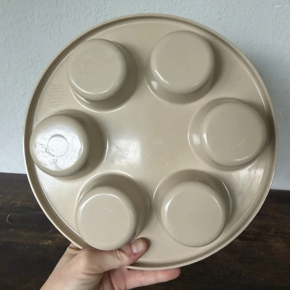 Vtg Anchor Hocking‎ MICROWARE Microwave Baking Ring Bundt Cake Muffin Pans 3 Pcs
